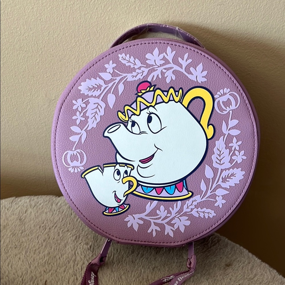 Vera Bradley disney Mrs Potts and chip cosmetic bag NWT